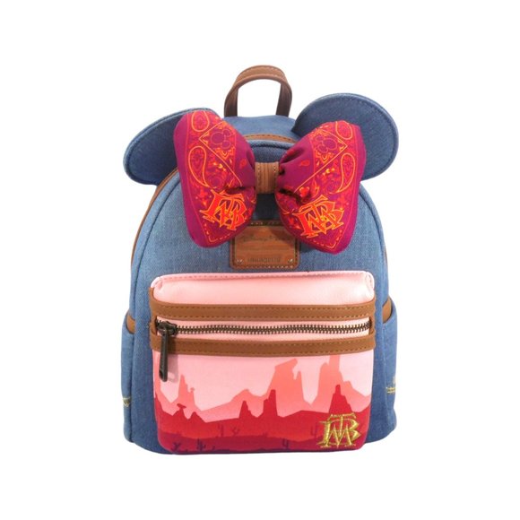Loungefly Disney Minnie Mouse Big Thunder Mountain Limited Edition Mini Backpack - Picture 10 of 10
